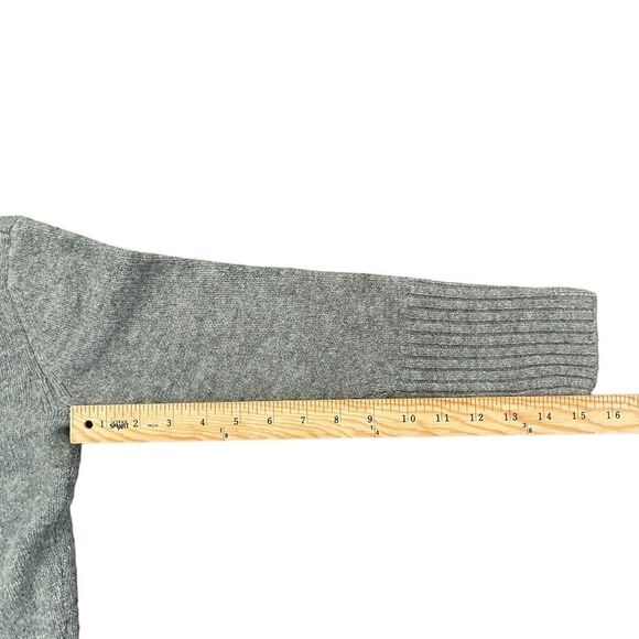 Rachel Zoe Cowl Neck Grey Wool Blend Turtleneck High-Low Sweater Women's M - Picture 11 of 11